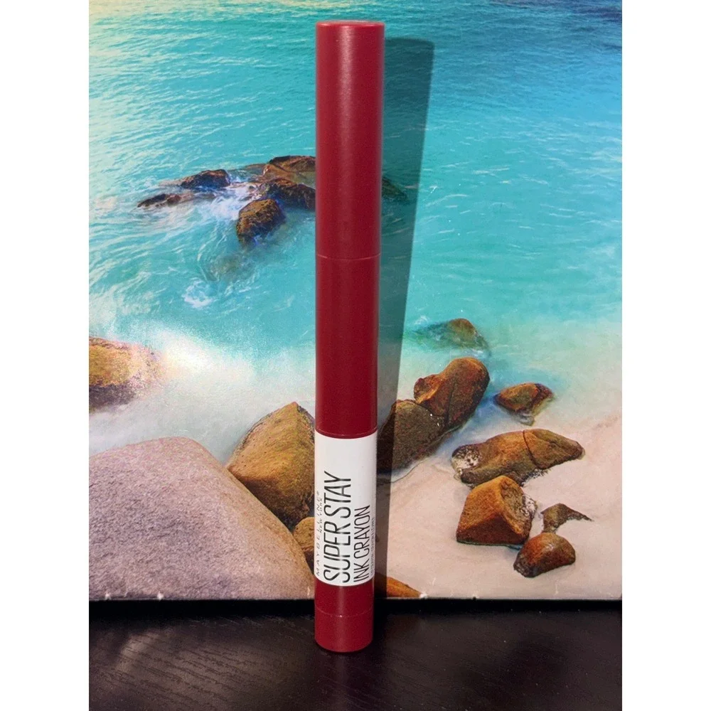 Maybelline SuperStay Ink Crayon Lipstick 55 Make It Happen Matte Berry Red
